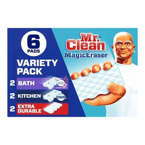Mr. Clean Magic Eraser Variety Pack Assortment Cleaning Pads - 6ct : Target