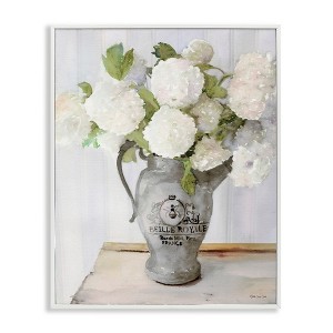 Stupell Industries Hydrangea in French Pitcher Framed Giclee Art, White, 24" x 30" - 1 of 4
