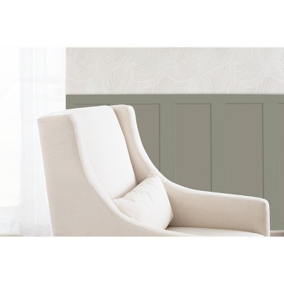 Toco Performance Cream Eco-Weave Swivel Glider with Ottoman