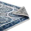 Modway Entourage Odile Transitional Distressed Vintage Floral Moroccan Trellis 5x8 Area Rug, Ivory and Blue - 4 of 4