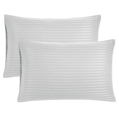 PiccoCasa Microfiber Soft Striped Pattern Envelope Closure Pillowcases 2 Pcs