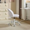Karl Home |White 21 inch W Small Office Chair Task Chair With Wheels - 2 of 4
