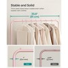 SONGMICS 110 lb Load Capacity Clothes Rack with Wheels Garment Rack with Storage Shelf Clothing Rack for Bedroom 2 Brakes Steel Frame - 4 of 4
