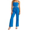 Women's High Waisted Wide Leg Pleated Pants - LE LIS L - 2 of 4