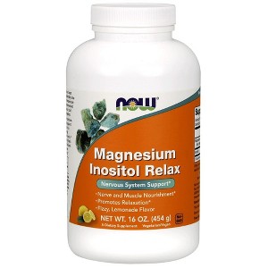 Magnesium Inositol Relax by Now Foods  -  16 oz Powder - 1 of 2