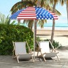 Outsunny 5.7' Beach Umbrella, Outdoor Umbrella with Vented Canopy, American National Flag - 2 of 4