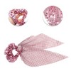 Unique Bargains Cute Rose Pearl Scrunchie Hair Elastic Band 1 Pc - 3 of 4