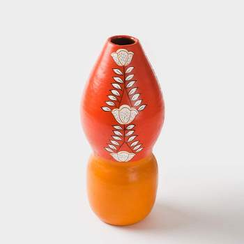 Mela Artisans Tulip Terracotta Tear Drop Vase
