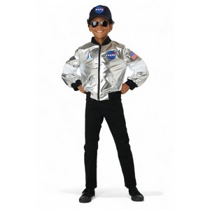 NASA Deluxe NASA Flight Jacket Child Costume, Small/Medium - 1 of 4
