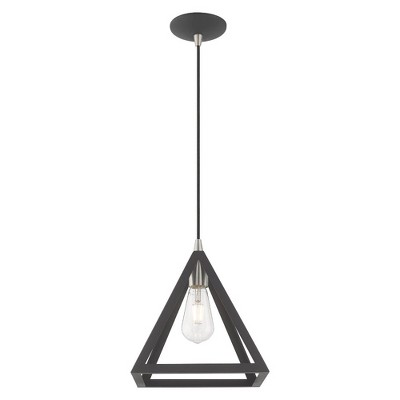 Scandinavian Gray Geometric Metal LED Mini Pendant