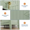 Fluted Dresser for Bedroom 42.9" Tall, 5-Drawer Wood Dresser for Bedroom, Modern Chest of Drawers, Storage Organizer Cabinet - 3 of 4