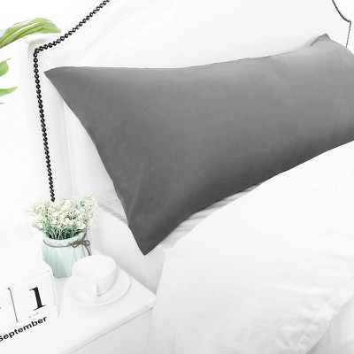 1 Pc 20"x54" Body 1800 Series Soft Brushed Microfiber Pillowcase Grey - PiccoCasa