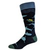 Crazy Dog T-Shirts Men's Scuba Shark Socks Funny Shark Week Scuba Dive Ocean Vacation Novelty Footwear - image 3 of 4