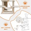 68.5-Inch Large Cat Tree for Indoor Cats, Heavy Duty Multi-Level Cat Tower, Plush Perches, Sisal Scratching Posts, Hammocks, Basket & Dangling Toys - 2 of 4