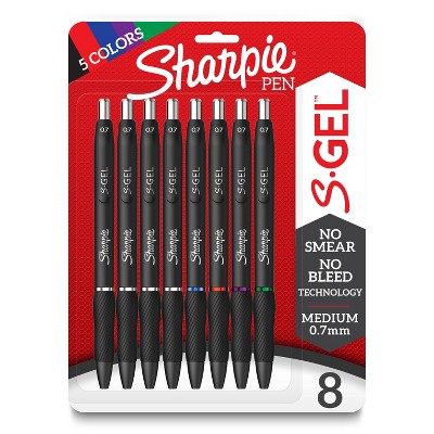 Sharpie S-Gel 8pk Gel Pens 0.7mm Medium Tip Multicolored