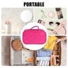 Unique Bargains Travel  Double Layer Makeup Bag Makeup Organizer Bag Storage Bag Portable Waterproof 1 Pcs - 2 of 4