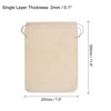 Unique Bargains Bank Coin Deposit Change Transit Bags Canvas Money Bag with Drawstring 6 Pcs - 2 of 4