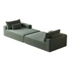 102" Corduroy Oversized Cloud Sectional Lounge Chaise - 3 of 4