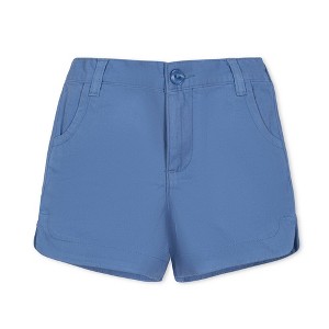 Hope & Henry Girls' Organic Stretch Chino Pull-On Short, Kids - 1 of 4