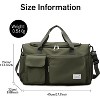 MaseiKar Travel Duffel Bag with Shoes Compartment Sports Gym Bag with Dry Wet Separated Pocket for Men and Women, Olive - 3 of 4