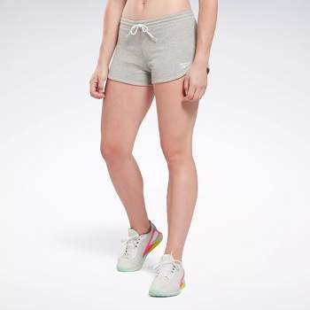 Reebok Identity Logo Leggings Womens Athletic Leggings X Small Medium Grey  Heather / White / White