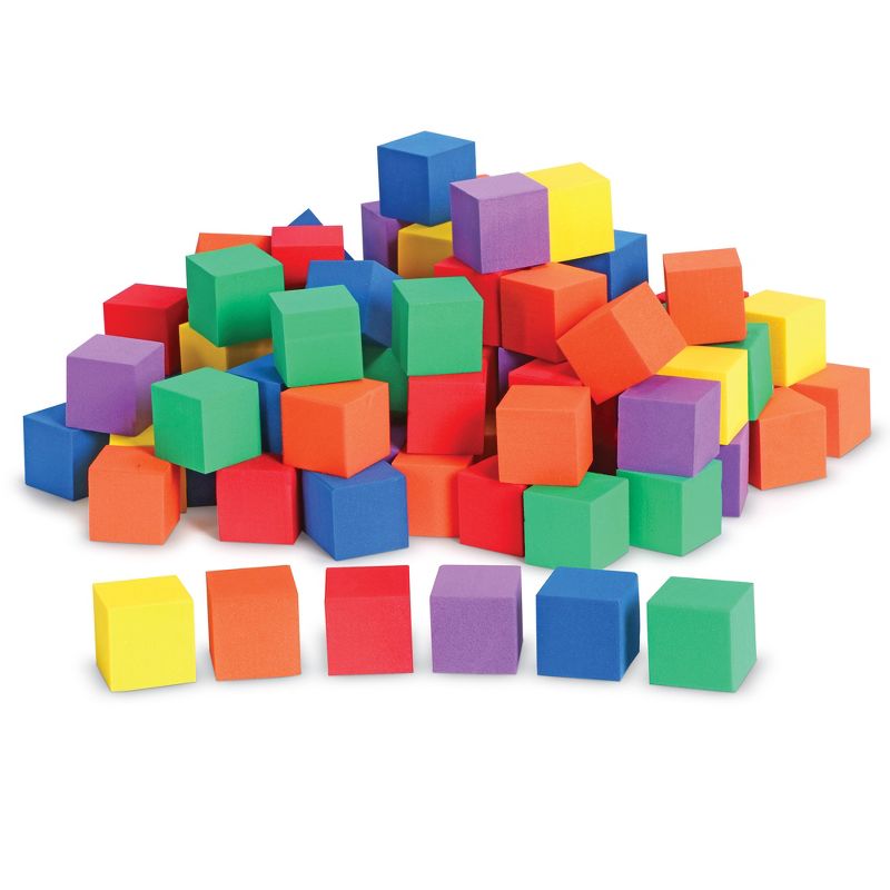 Learning Resources Hands-On Soft Color Cubes, Set of 102, Assorted Colors, Ages 3+, 3 of 5