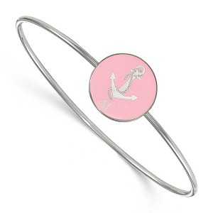 Black Bow Jewelry Sterling Silver Delta Gamma Greek Life Bangle Bracelet 7 Inch - 1 of 3