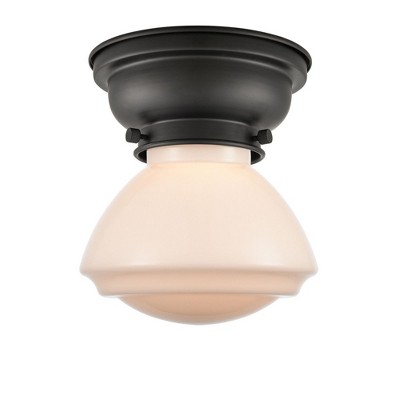 Olean - 1 Light Flush Mount In Industrial Style-6.4 Inches Tall and 6.75 Inches Wide