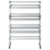 vidaXL Laundry Drying Rack with Wheels 35"x25.2"x50.8" Aluminum - image 4 of 4