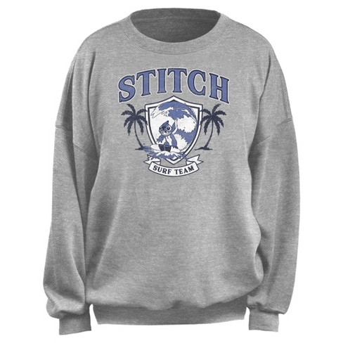 Junior's Lilo & Stitch Surf Team Emblem Sweatshirt - image 1 of 2