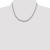 Black Bow Jewelry 6mm, Sterling Silver, Beaded Box Chain Necklace - 2 of 4