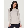 RBX Active Women's Ultra Lightweight Baby French Terry All Season Pullover Sweatshirt with Thumbholes - 3 of 4
