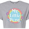 Women's - My Little Pony - Retro Rainbow Badge Cropped Graphic T-Shirt - 2 of 4