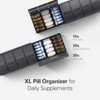 ONE PIX Pill Organizer, 2 Packs, Easy-Open Weekly Pill Organizer, XL Daily Pill Case, 7 Day Medicine Pill Organziers for Vitamin Supplements - 2 of 4
