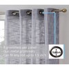 HLC.ME Madison Faux Linen Textured Thicker Sheers Privacy Light Filtering Window Grommet Curtains Drapery Panels, Set of 2 - 3 of 4