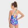 Girls' Underwater Abstraction Star Fish Printed One Piece Swimsuit - Cat & Jack™ - 2 of 3