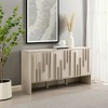 Modern Staggered Vertical Accent 3 Door Sideboard - Saracina Home - image 2 of 4