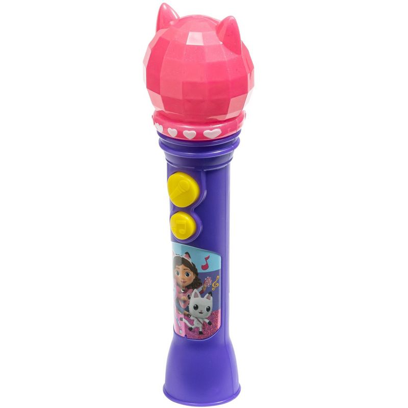 eKids Gabby's Dollhouse Toy Microphone for Kids - Purple (GA-070.EMV22), 3 of 6