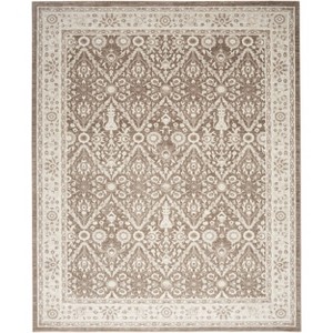 Nourison Eco Cycle Persian Machine Woven Rug Ivory/Mocha - 1 of 4