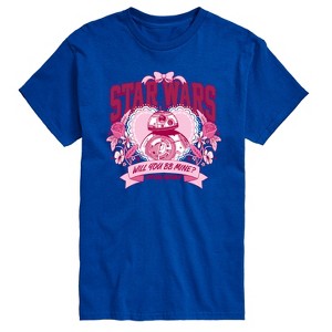 Men's - Star Wars - Valentine Bb8 Collegiate Short Sleeve Graphic T-Shirt - 1 of 4