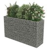 vidaXL Gabion Raised Bed Silver Galvanized Steel - 70.9" x 19.7" x 39.4" - 4 of 4
