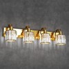 Crystal Gold Bathroom Vanity Light Modern Bathroom Light Fixtures Over Mirror Modern Crystal Vanity Lighting - 2 of 4