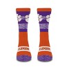 NCAA Clemson Tigers Mixer Crew Socks: Cushioned Heel & Toe, Knit, Adult Large - 2 of 3