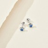 Girls' CZ Bezel Star Screw Back Sterling Silver Earrings - In Season Jewelry - 4 of 4