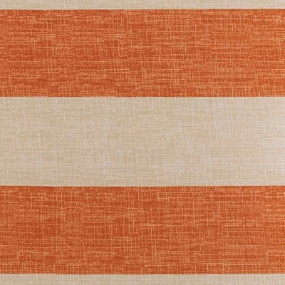 Island Elegance Embroidered Orange Stripe 18" Square Throw Pillow