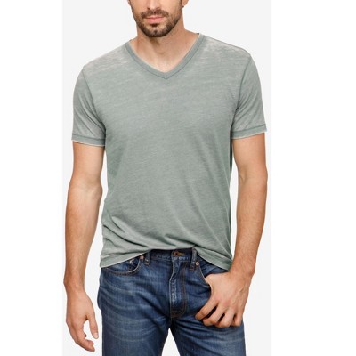 Lucky Brand Mens Venice Burnout Basic T-Shirt, Green, Large