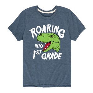 Boys' - Instant Message - Roaring Into 1st Grade Short Sleeve Graphic T-Shirt - 1 of 4