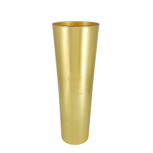 Slickblue Handcrafted Glass Vase, Conical Flower Holder, Slim Table Centerpiece, Indoor Outdoor Use, Color & Size Options - 1 of 4