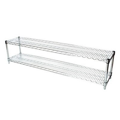 Shelving.com Chrome Wire Shelving with 2 Tier Shelves -