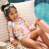 Carter's Just One You®️ Toddler Girls' Long Sleeve Tropical Floral Printed Rash Guard Set - Pink - 4 of 4